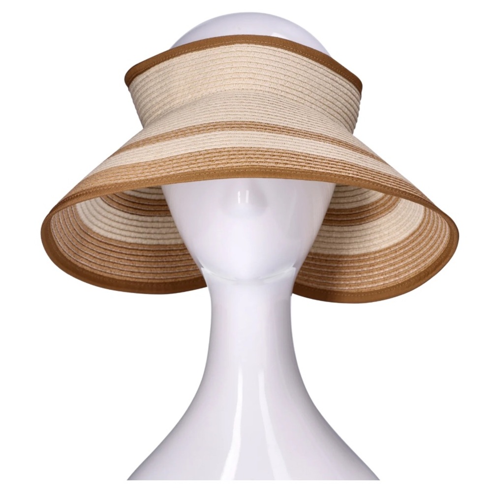 💕5/$15 Easy Travel Sun Visor, wide brim in tan